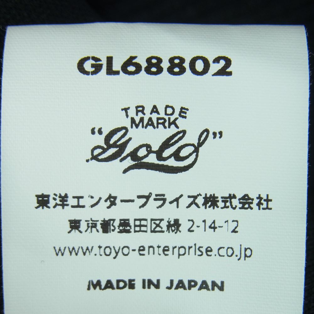 ゴールド GL68802 ESTEL SMOOTH CREW NECK スウェット トレーナー 日本製 ブラック系 ダークグレーに近い黒 M【中古】