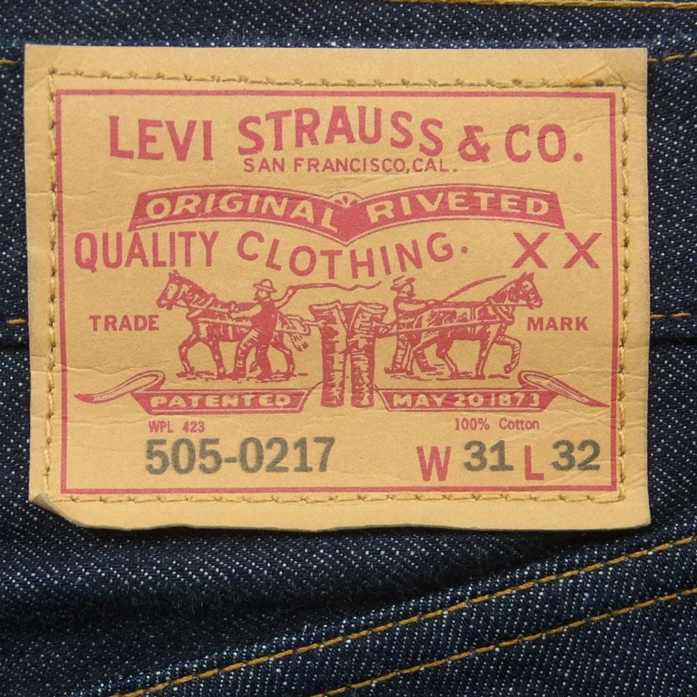 Levi's リーバイス 505-0217 ビッグE レプリカ デニム パンツ トルコ製 インディゴブルー系 W31 L32【中古】