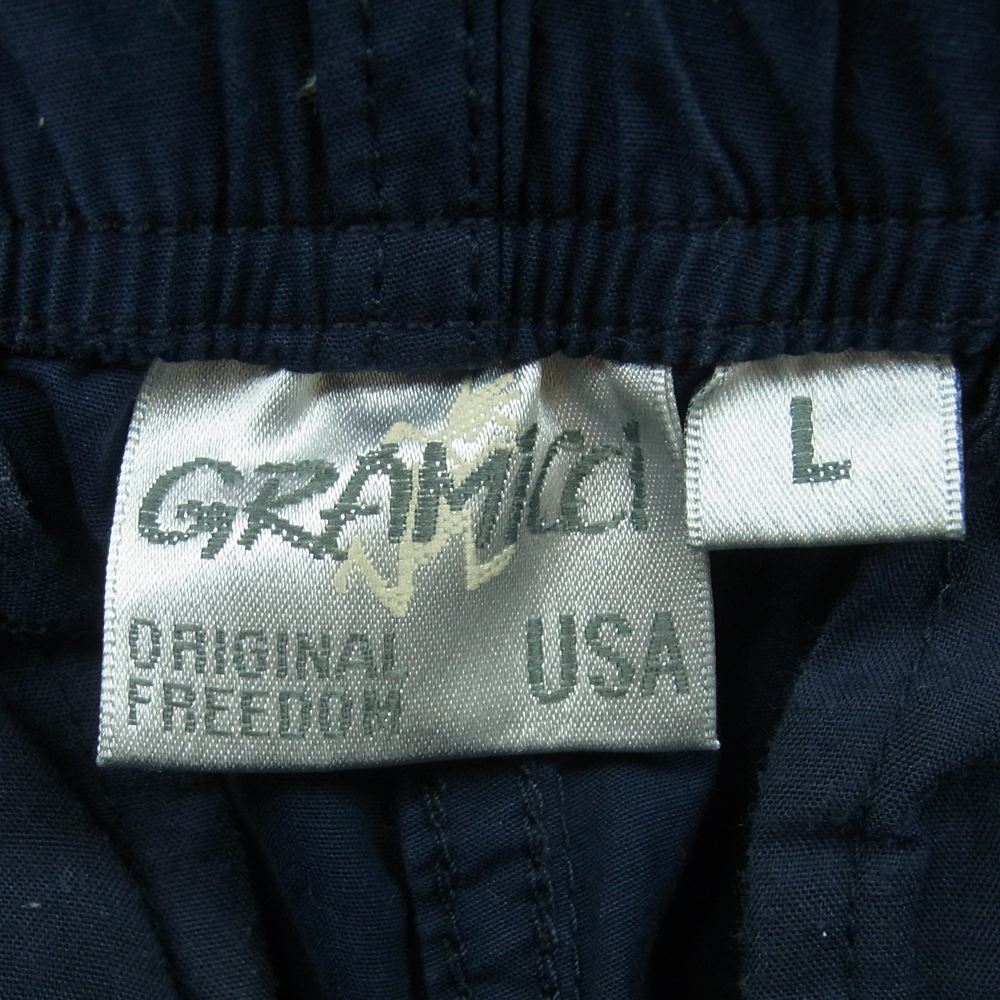 Gramicci グラミチ GMP-19S841 ウェザー ストレッチ トラウザー パンツ コットン 中国製 ネイビー系 L【中古】
