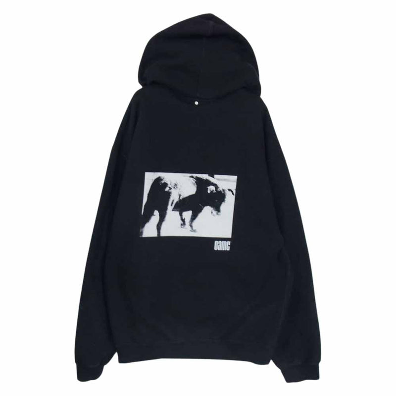 オーエーエムシー 20AW OAMR706782 DAIDO MORIYAMA HOODIE プリント プルオーバー パーカー ブラック系 M【中古】