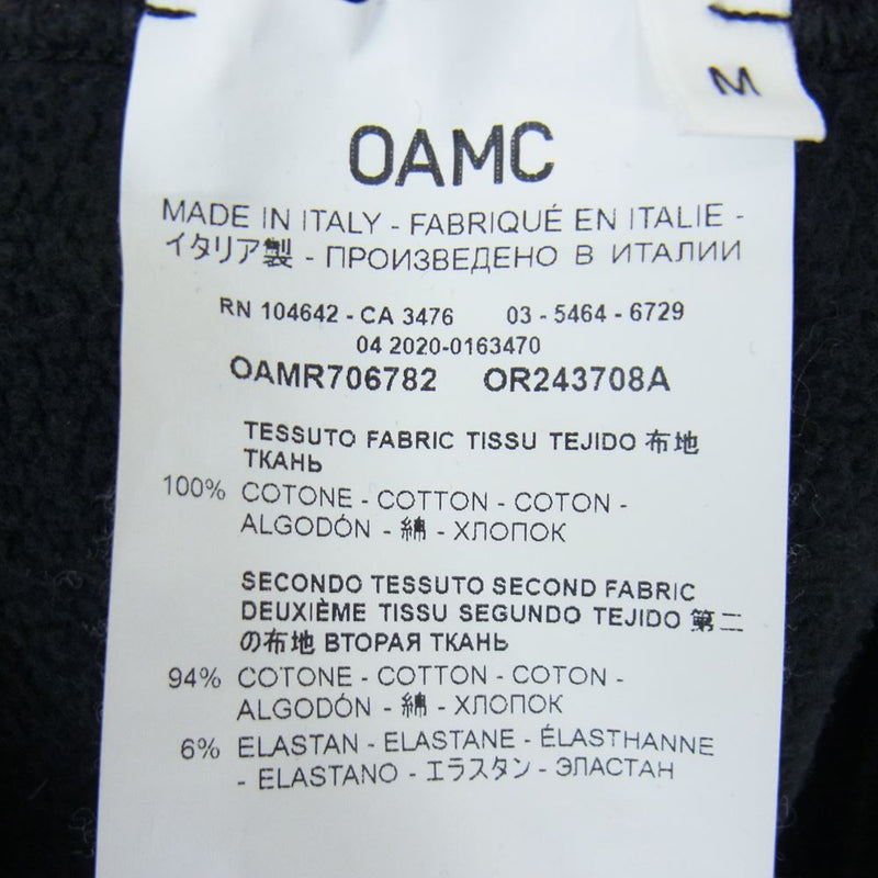 オーエーエムシー 20AW OAMR706782 DAIDO MORIYAMA HOODIE プリント プルオーバー パーカー ブラック系 M【中古】