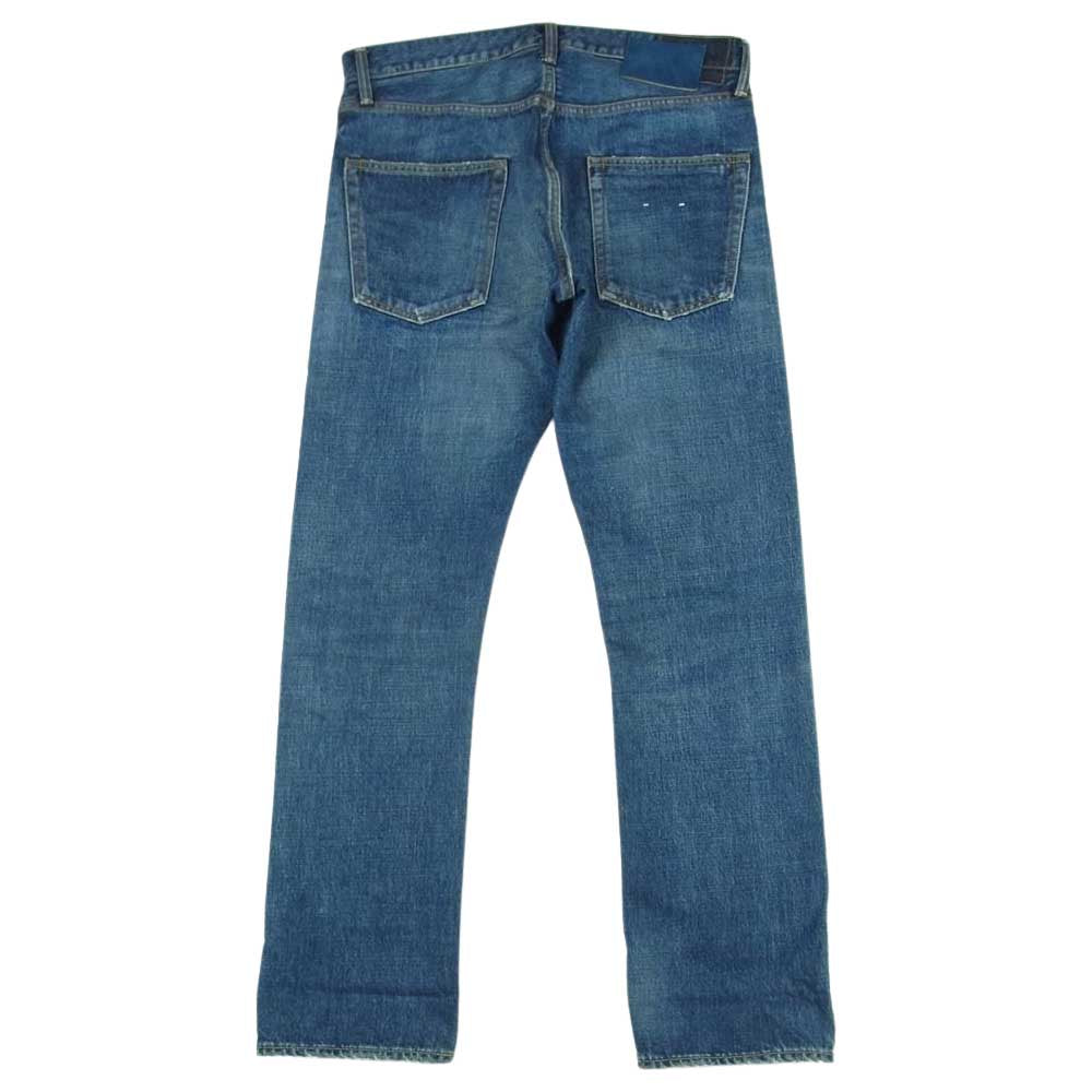 VISVIM ビズビム 21AW 0121205005016 SOCIAL SCULPTURE 01 SLIM DAMAGED ソーシャルスカルプチャー デニム パンツ インディゴブルー系 W32 L30【中古】