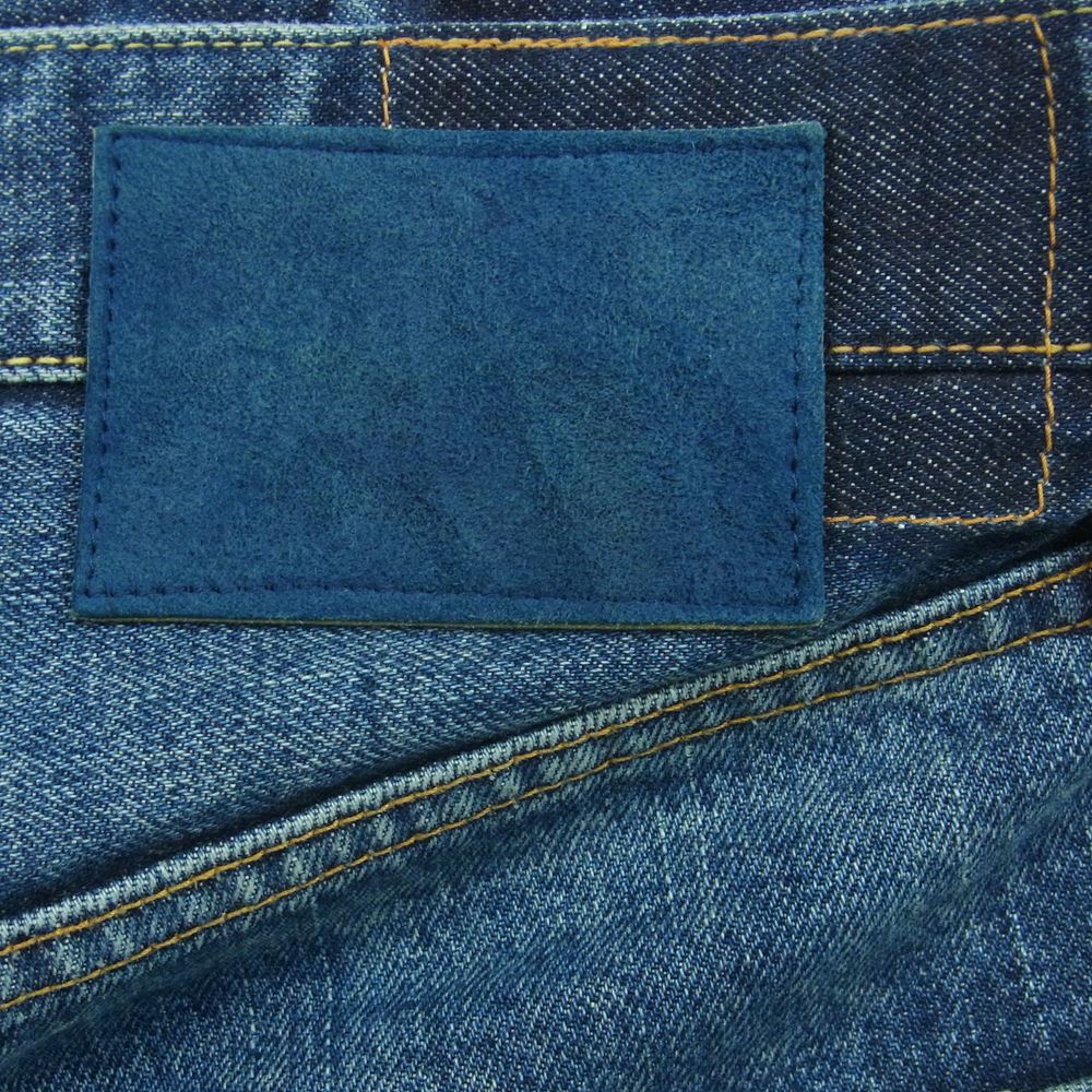 VISVIM ビズビム 21AW 0121205005016 SOCIAL SCULPTURE 01 SLIM DAMAGED ソーシャルスカルプチャー デニム パンツ インディゴブルー系 W32 L30【中古】