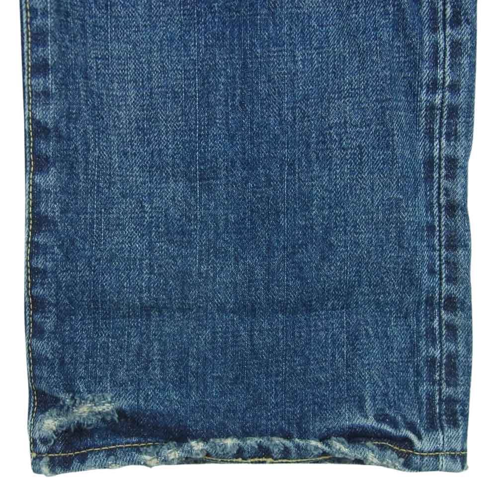 VISVIM ビズビム 21AW 0121205005016 SOCIAL SCULPTURE 01 SLIM DAMAGED ソーシャルスカルプチャー デニム パンツ インディゴブルー系 W32 L30【中古】