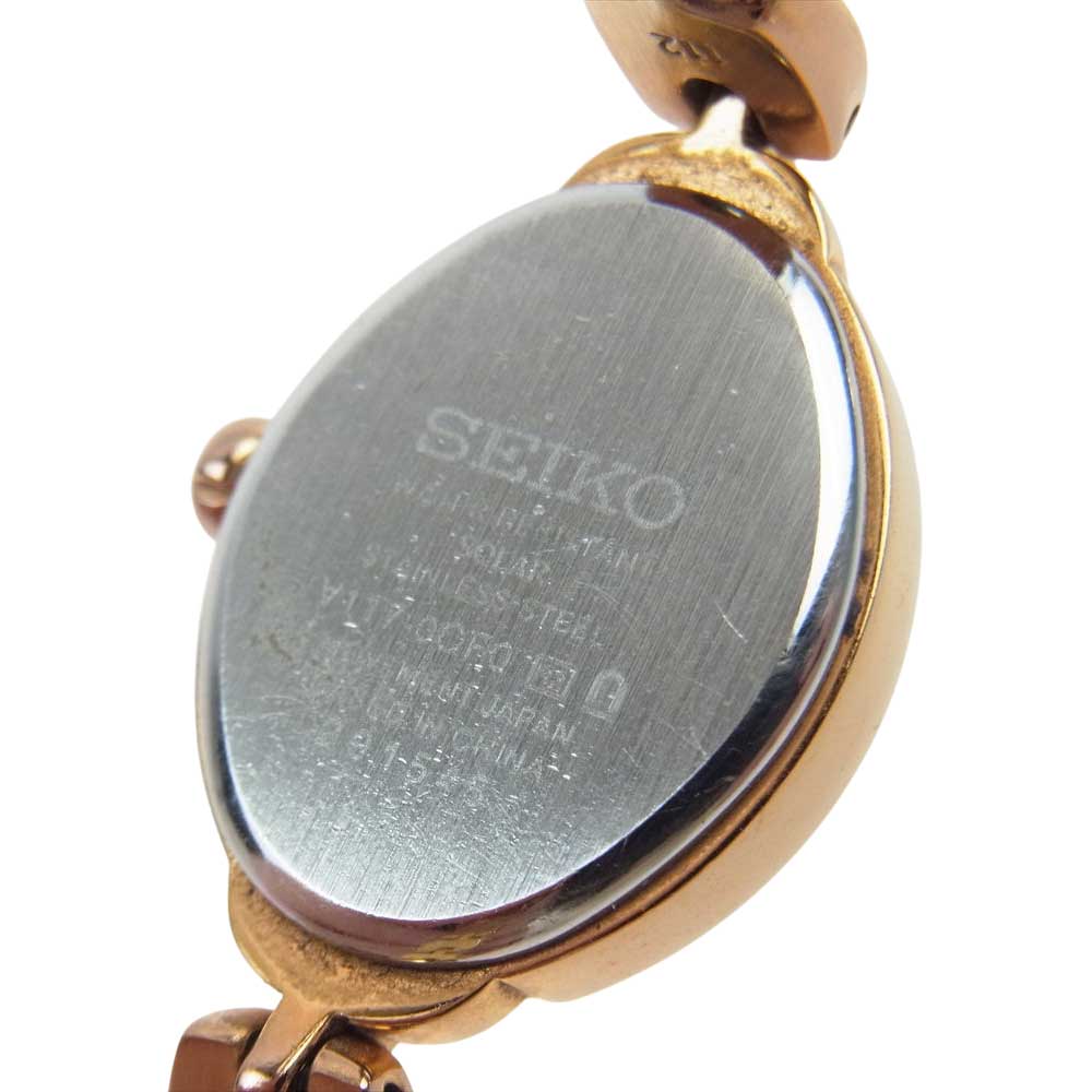 SEIKO セイコー V117 ルキア ソーラー ウオッチ  ゴールド系【中古】