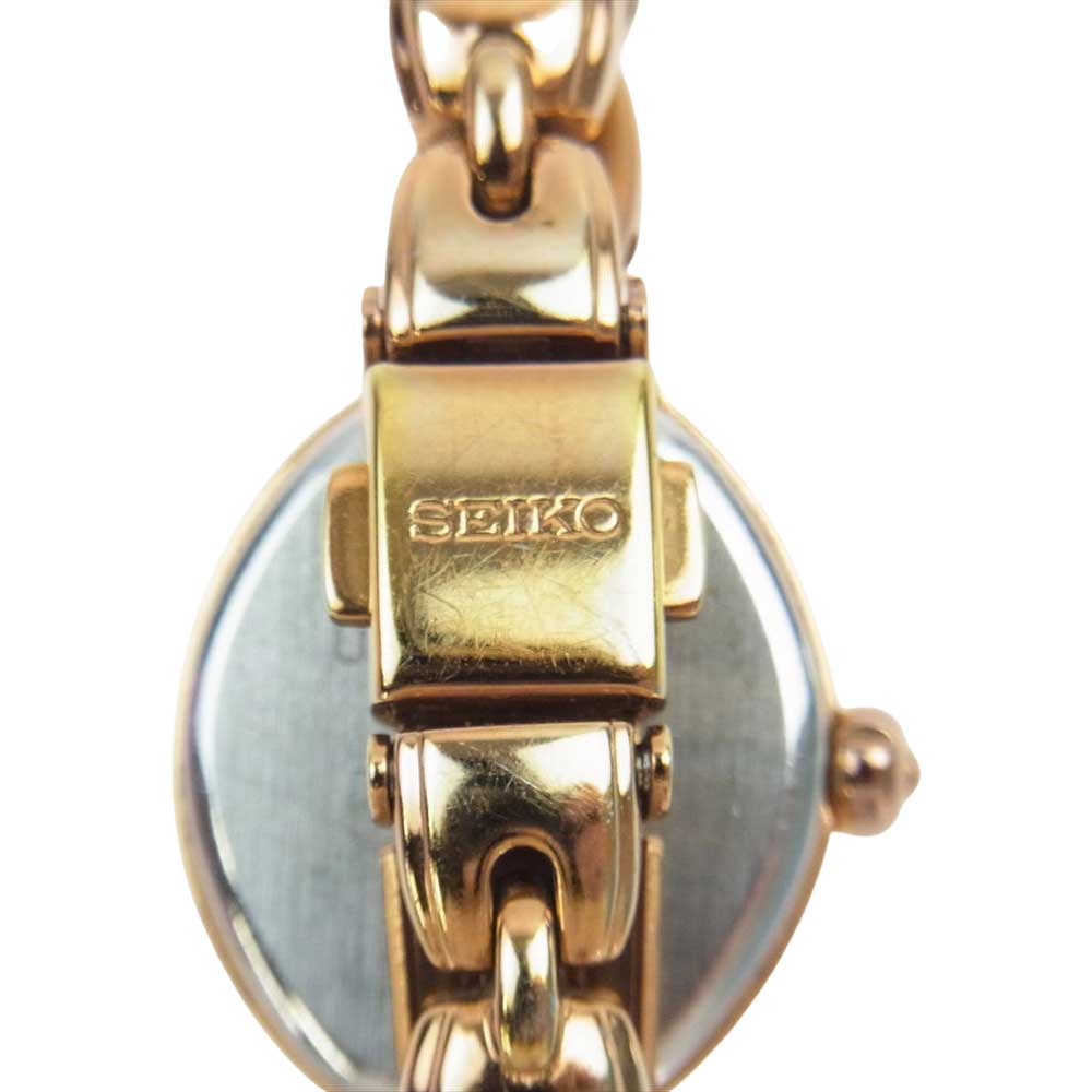 SEIKO セイコー V117 ルキア ソーラー ウオッチ ゴールド系【中古