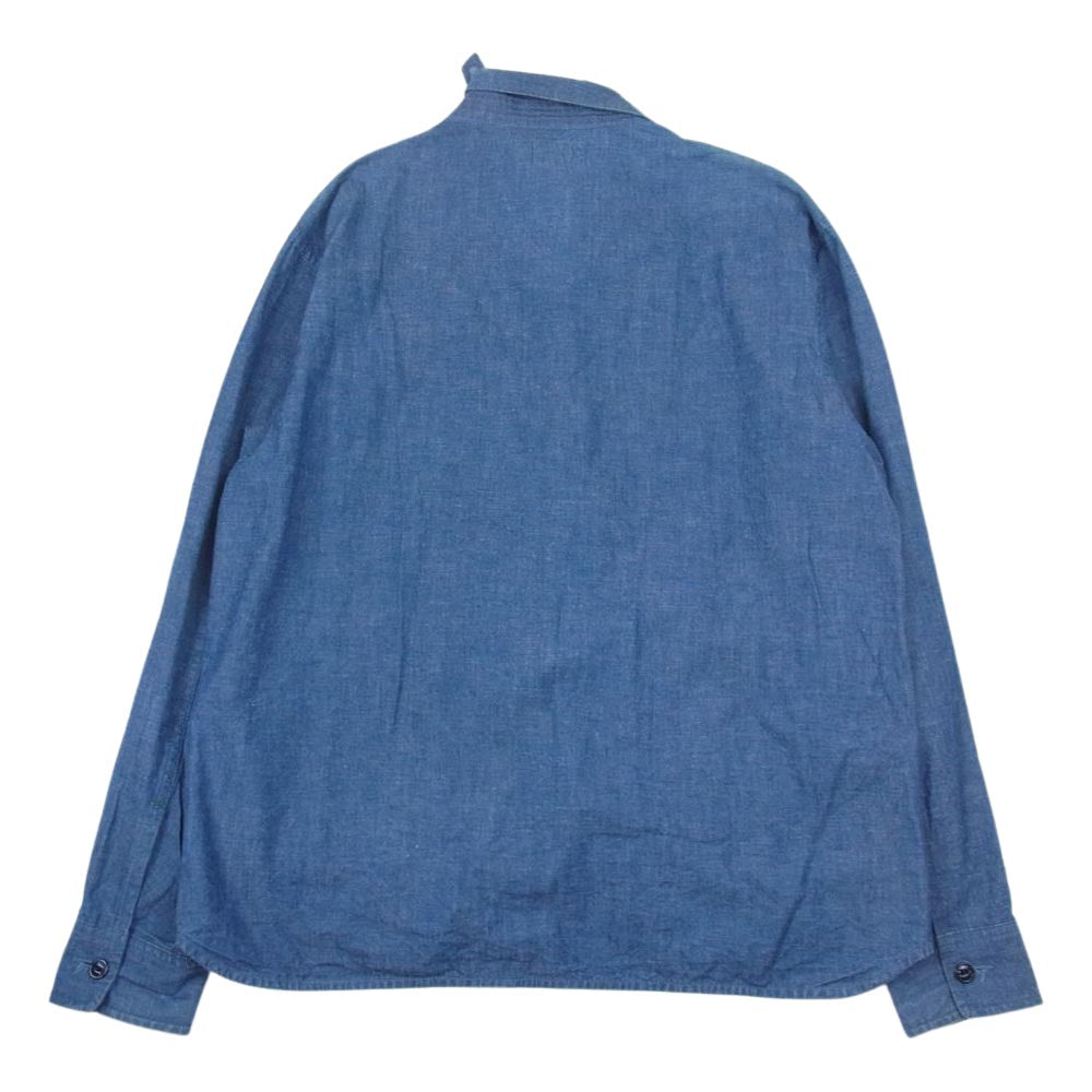 SASAFRAS ササフラス Plant Hunter Jacket プリント ハンタージャケット インディゴブルー系 M【中古】