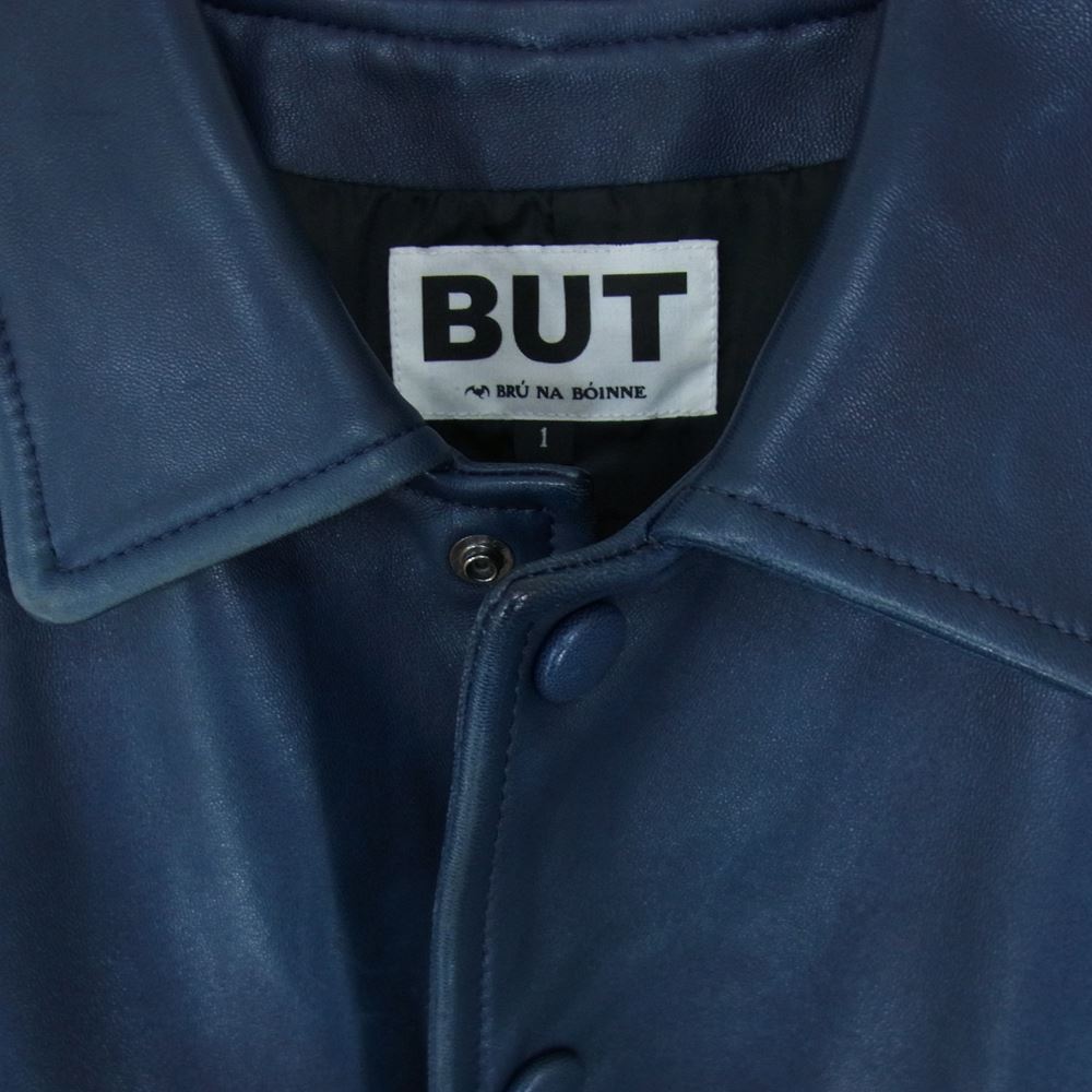 BRU NA BOINNE ブルーナボイン but0002-2 BELA レザー コーチ ジャケット ブルー系 1【中古】