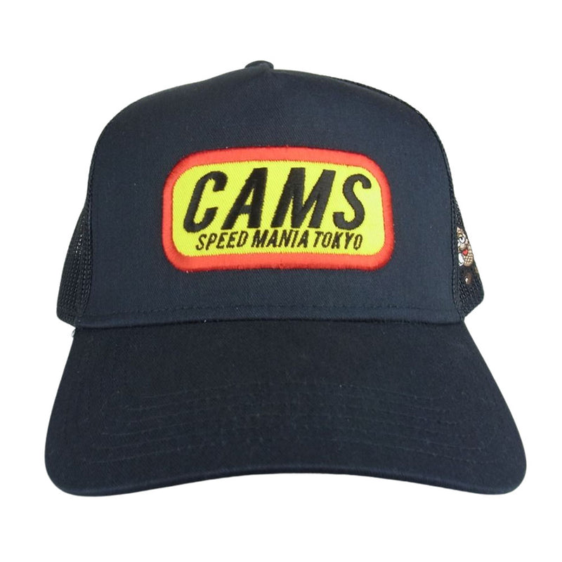 CHALLENGER チャレンジャー 18SS × SAM’S サムズ CAMS カムズ MESH CAP ロゴ メッシュ キャップ ブラック系【中古】