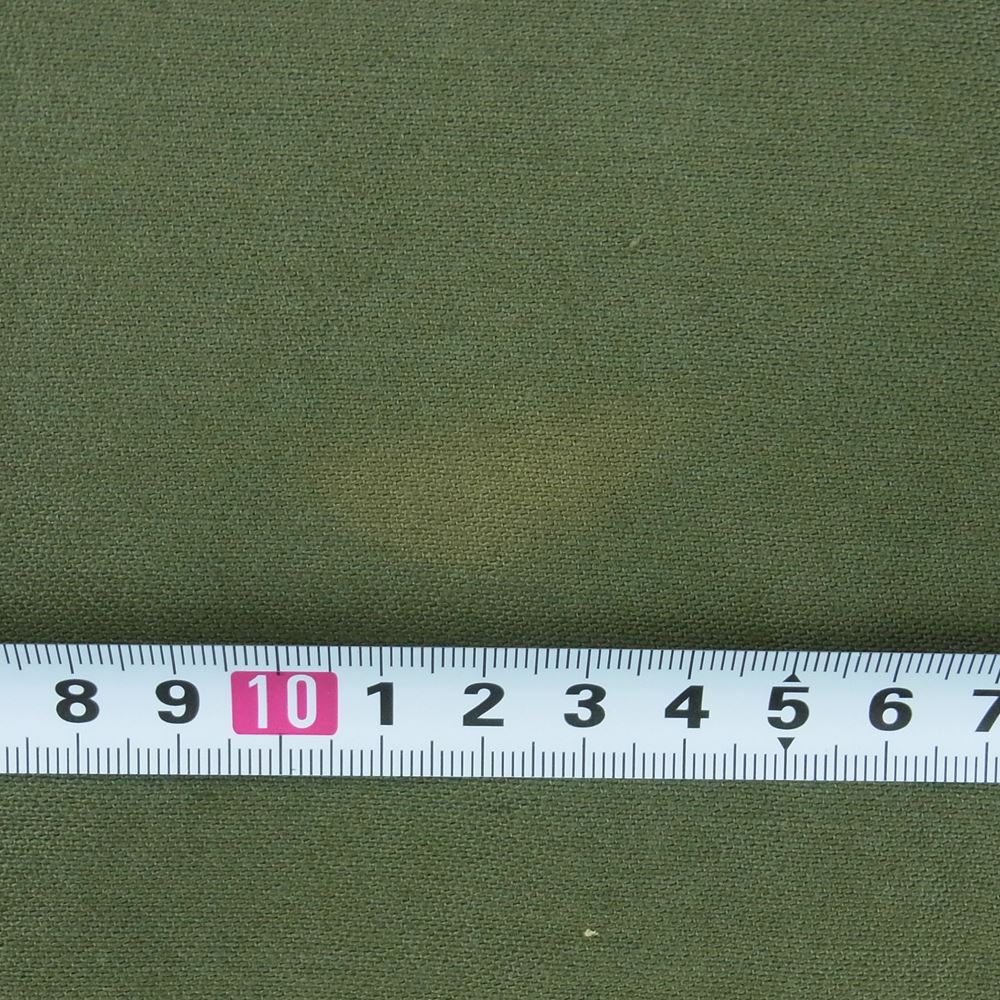 ユーエスアーミー 8405-782-3017 60s USMA PREP 袖ワッペン ユーティリティ ミリタリー ファティーグ 長袖 シャツ カーキ系 15.5【中古】