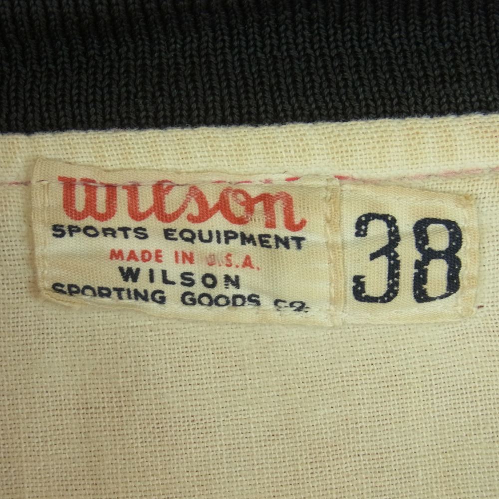 wilson ウィルソン 60s DONS VERDUGO HILLS サテン ハーフジップ アノラック プルオーバー スタジャン レッド系 38【中古】