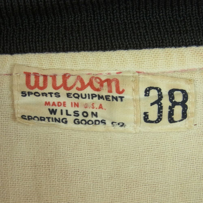 wilson ウィルソン 60s DONS VERDUGO HILLS サテン ハーフジップ アノラック プルオーバー スタジャン レッド系 38【中古】