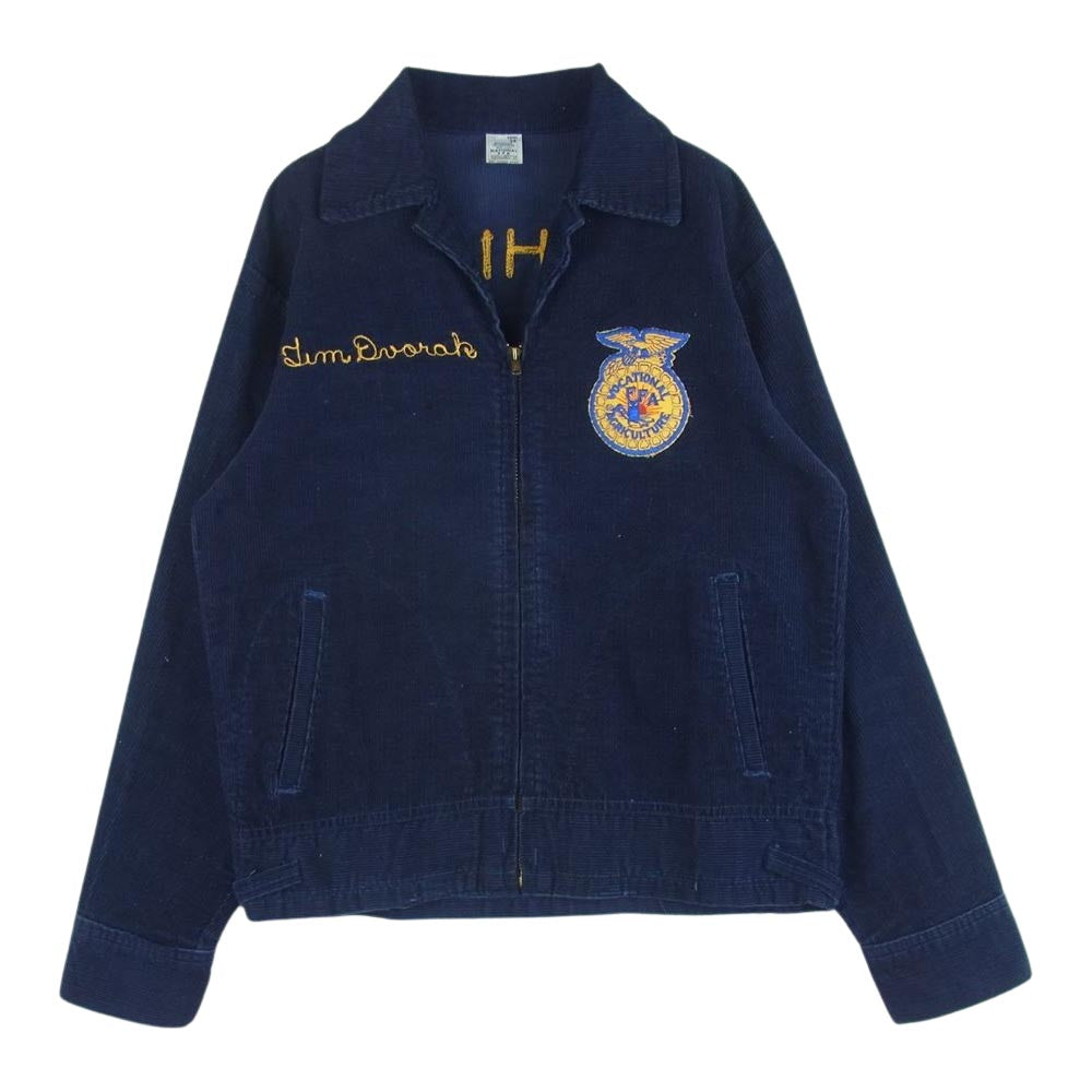 ナショナルエフエフエー アメリカ国立農業高校 コーデュロイ ファーマーズ ジャケット ダークネイビー系 38【中古】