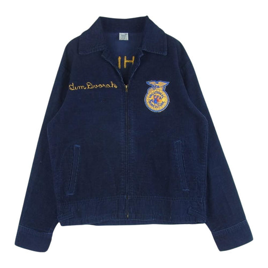 ナショナルエフエフエー アメリカ国立農業高校 コーデュロイ ファーマーズ ジャケット ダークネイビー系 38【中古】