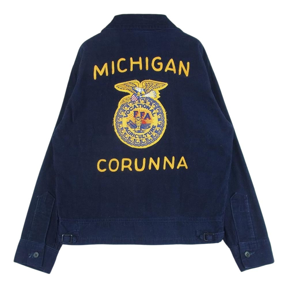 ナショナルエフエフエー アメリカ国立農業高校 コーデュロイ ファーマーズ ジャケット ダークネイビー系 38【中古】