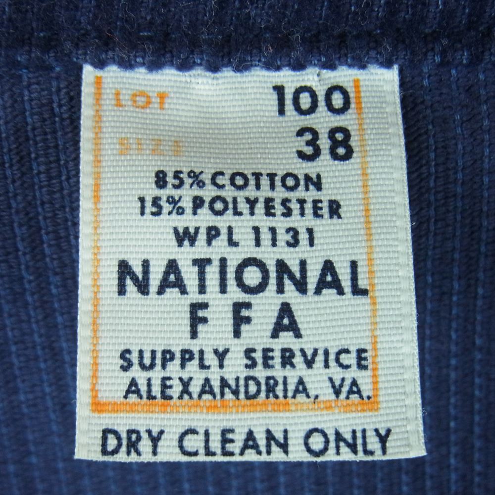 ナショナルエフエフエー アメリカ国立農業高校 コーデュロイ ファーマーズ ジャケット ダークネイビー系 38【中古】