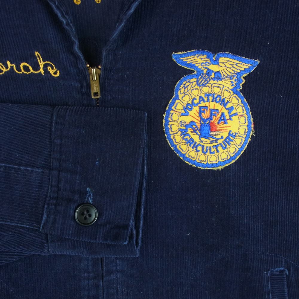 ナショナルエフエフエー アメリカ国立農業高校 コーデュロイ ファーマーズ ジャケット ダークネイビー系 38【中古】