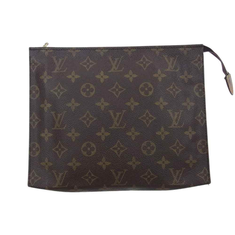 LOUIS VUITTON ルイ・ヴィトン M47542 モノグラム ポッシュ トワレット 26 メイクポーチ クラッチバッグ ブラウン系【中古】