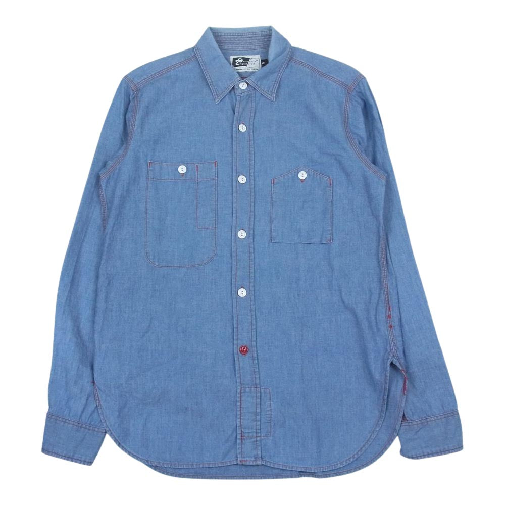 Engineered Garments エンジニアードガーメンツ デニム シャンブレー 長袖 シャツ インディゴブルー系 S【中古】