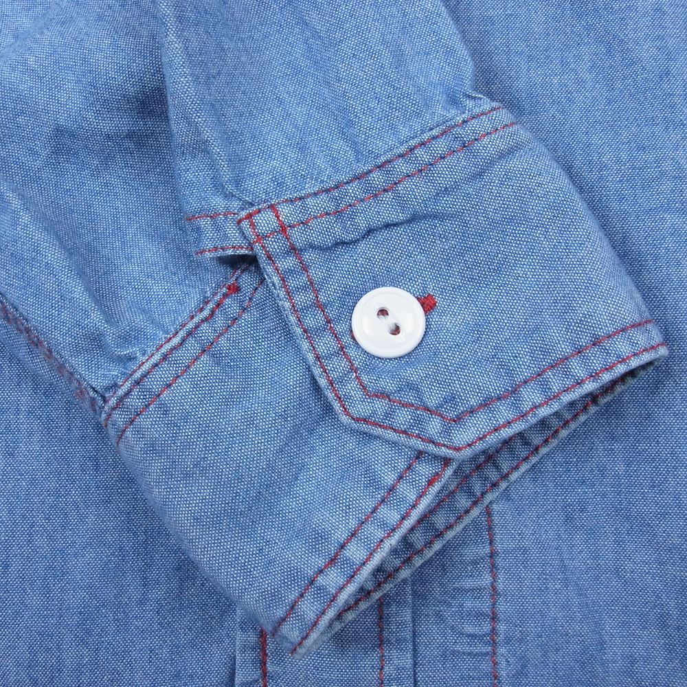 Engineered Garments エンジニアードガーメンツ デニム シャンブレー 長袖 シャツ インディゴブルー系 S【中古】