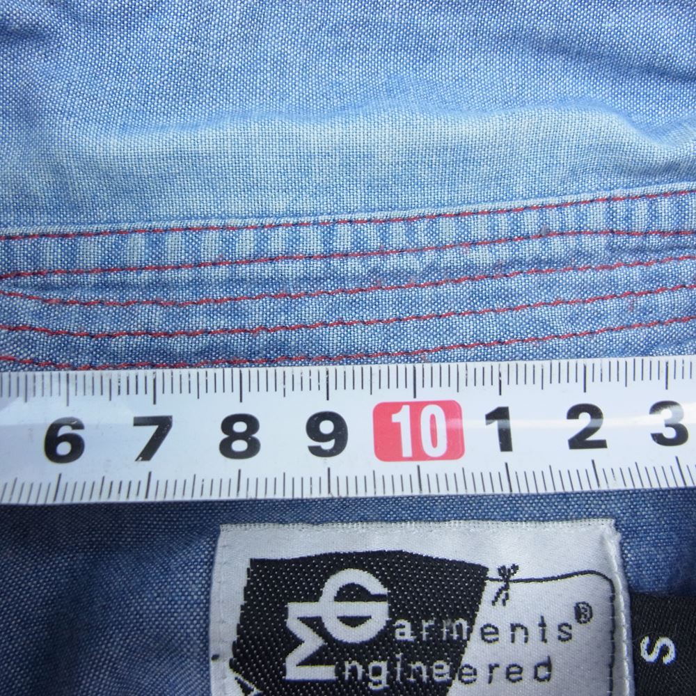 Engineered Garments エンジニアードガーメンツ デニム シャンブレー 長袖 シャツ インディゴブルー系 S【中古】