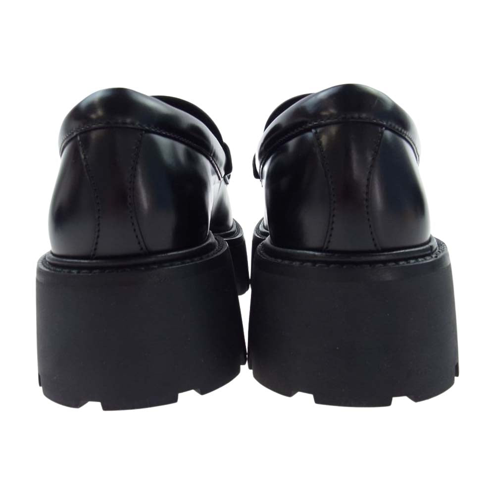 CELINE セリーヌ FA 1202 バルキー ペニー チャンキー ローファー シューズ 革靴 ポリッシュドブル ブラック系 40【美品】【中古】