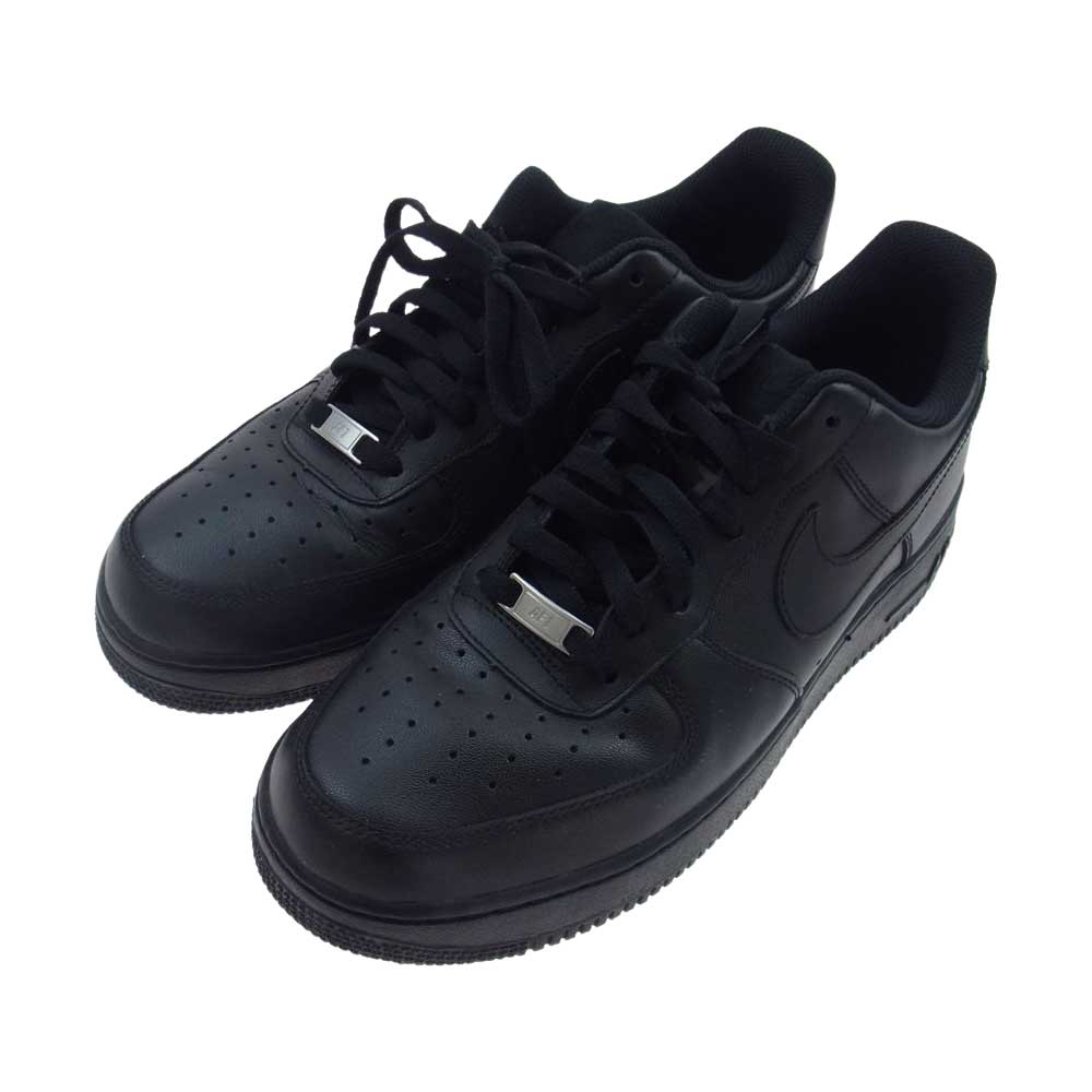 NIKE ナイキ 315122-001 AIR FORCE 1 AF1 07 エアフォースワン ローカット　スニーカー ブラック系 28.5cm【中古】