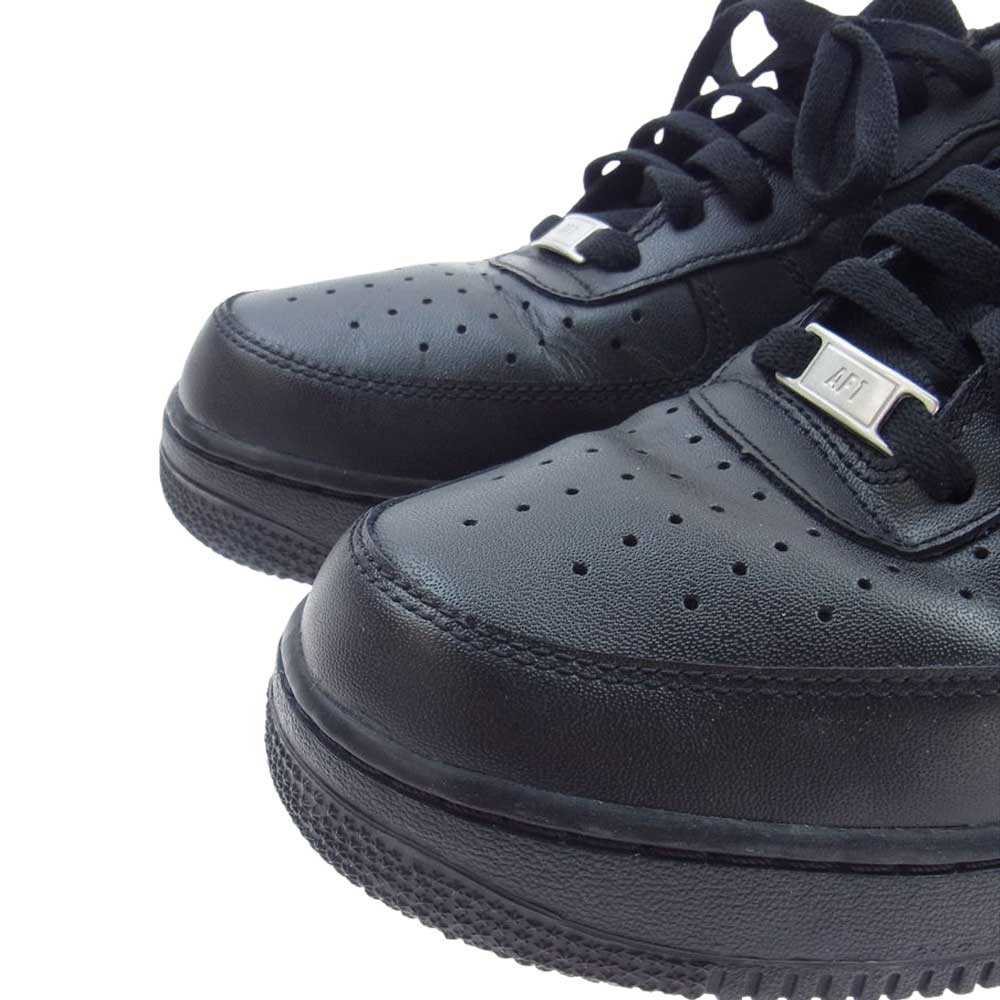 NIKE ナイキ 315122-001 AIR FORCE 1 AF1 07 エアフォースワン ローカット　スニーカー ブラック系 28.5cm【中古】
