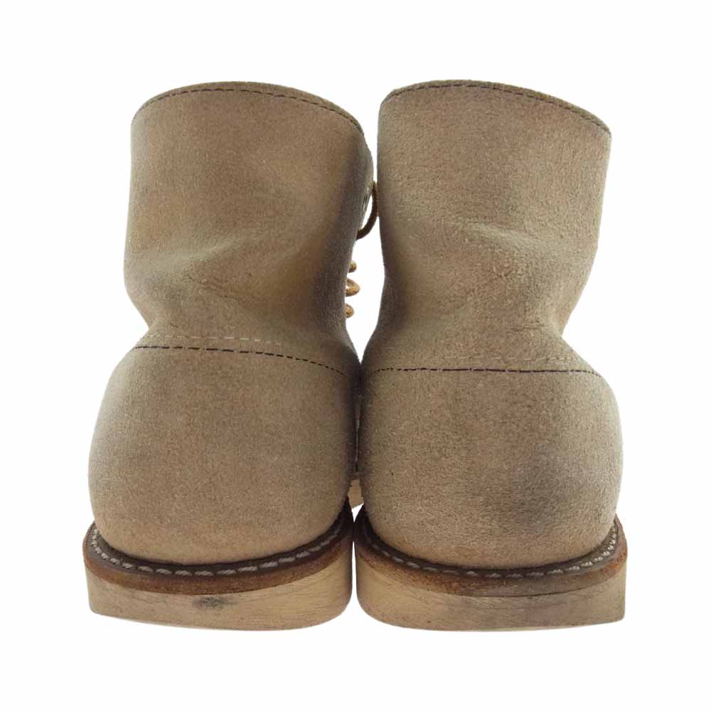 RED WING レッドウィング 8167 羽タグ CLASSIC ROUND クラシック ラウンド スエード レザー ワーク ブーツ ベージュ系 8D【中古】