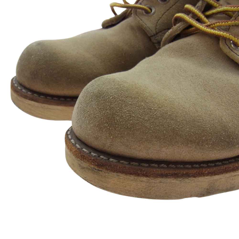 RED WING レッドウィング 8167 羽タグ CLASSIC ROUND クラシック ラウンド スエード レザー ワーク ブーツ ベージュ系 8D【中古】