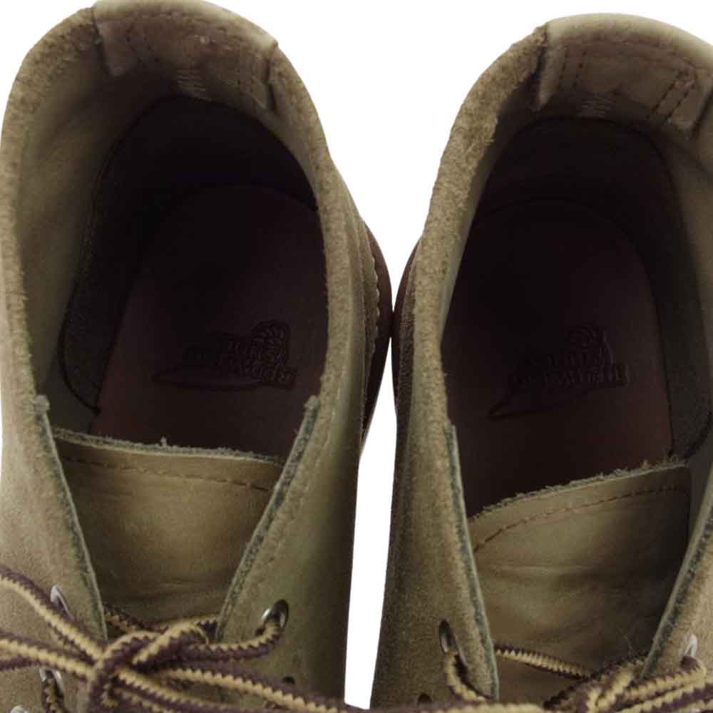 RED WING レッドウィング 3144 羽タグ CHUKKA BOOTS スエード  レザー チャッカ ブーツ ベージュ系 27cm【中古】