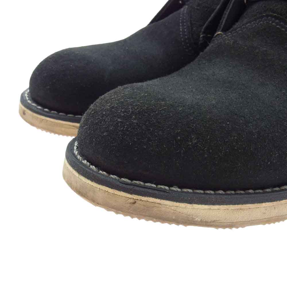 RED WING レッドウィング 3147 羽タグ Work Chukka スエード レザー ワーク チャッカ ブーツ ブラック ブラック系 26.5cm【中古】