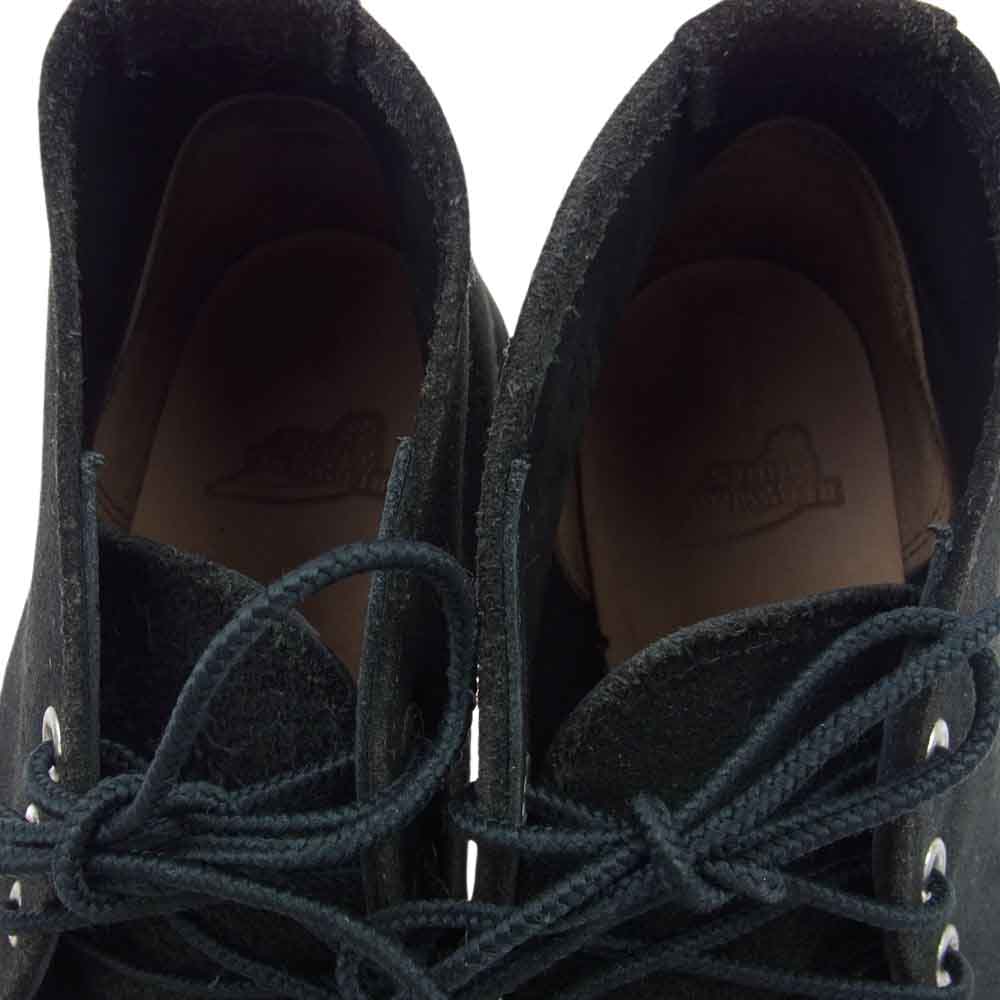 RED WING レッドウィング 3147 羽タグ Work Chukka スエード レザー ワーク チャッカ ブーツ ブラック ブラック系 26.5cm【中古】
