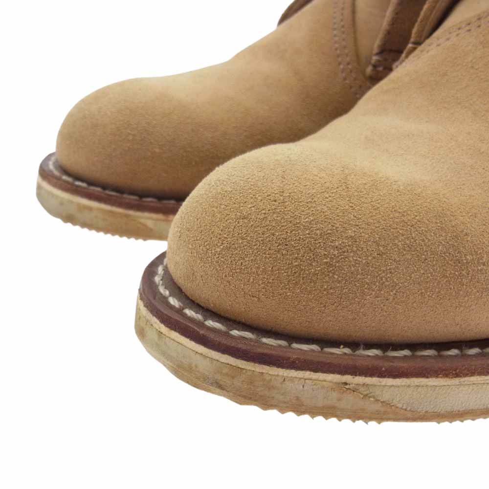 RED WING レッドウィング 3143 羽タグ WORK CHUKKA スエード レザー ワーク チャカ ブーツ ベージュ系 26.cm【中古】