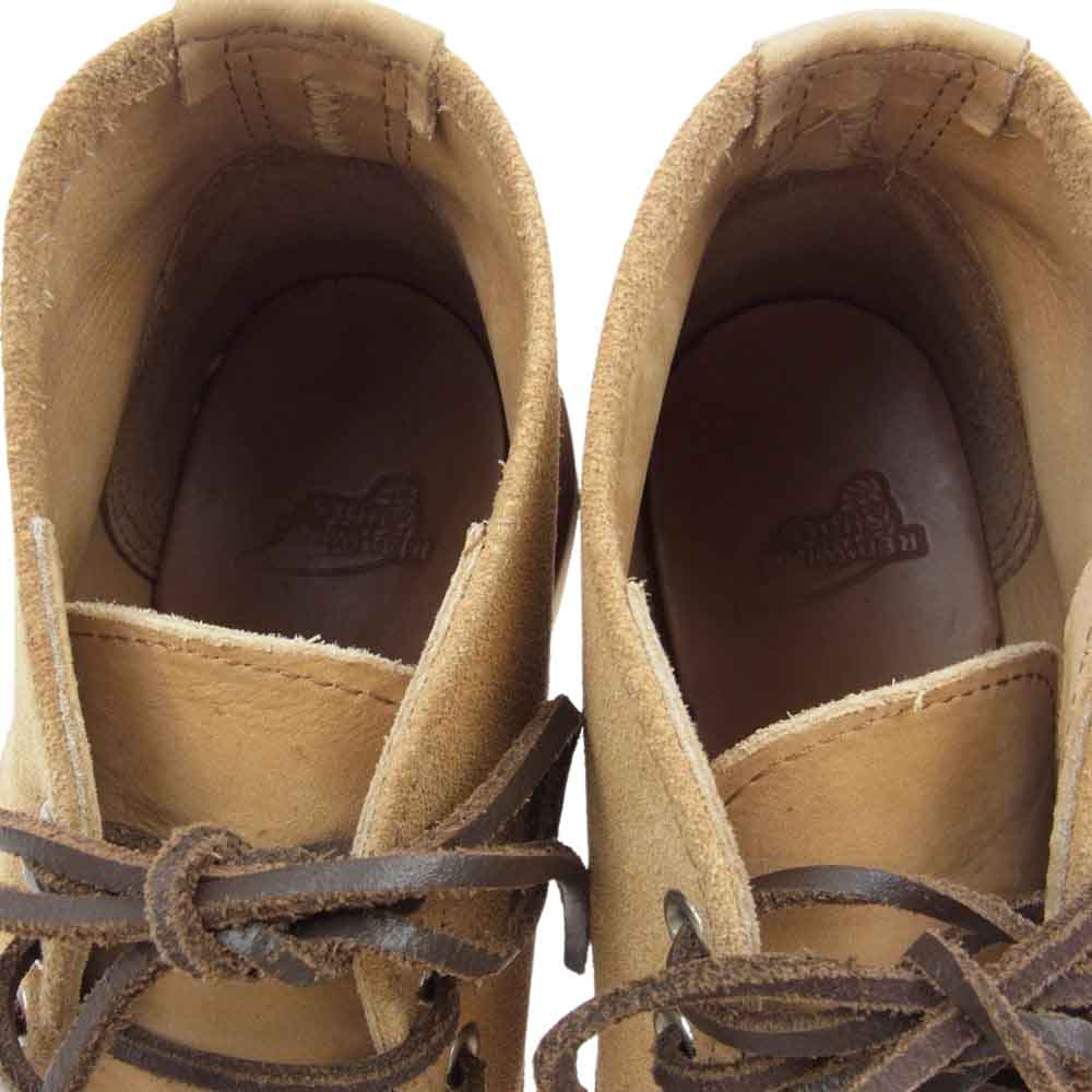 RED WING レッドウィング 3143 羽タグ WORK CHUKKA スエード レザー ワーク チャカ ブーツ ベージュ系 26.cm【中古】