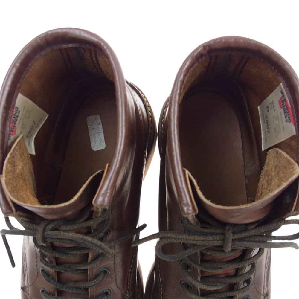 RED WING レッドウィング 1907 CLASSIC MOC TOE クラシックモックトゥ ワークブーツ ブラウン系 7 1/2【中古】