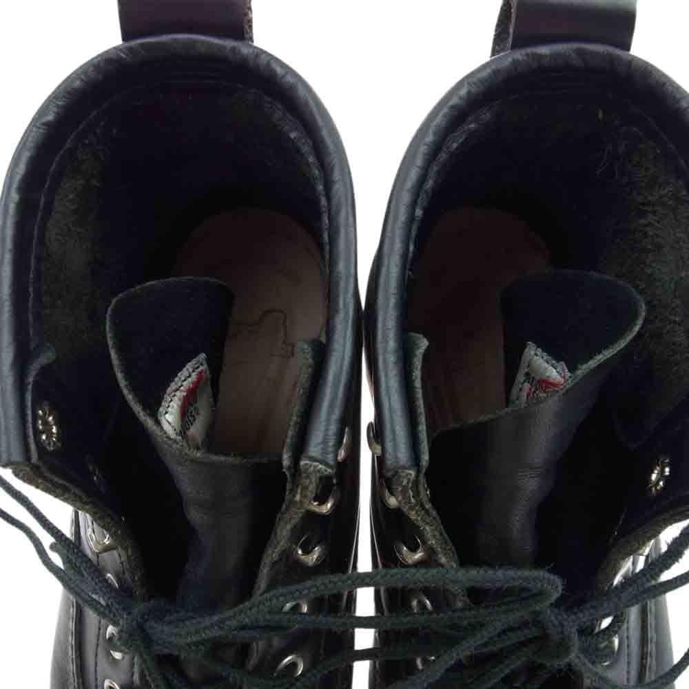 RED WING レッドウィング 2913 羽タグ LINEMAN BOOTS Black Chrome leather ラインマン ブラッククロームレザー ワーク ブーツ ブラック系 26.5cm【中古】
