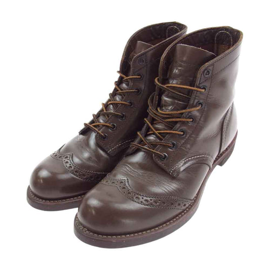 RED WING レッドウィング 8127 Brogue Ranger ブローグ レンジャー ワーク ブーツ ブラウン系 26.5cm【中古】