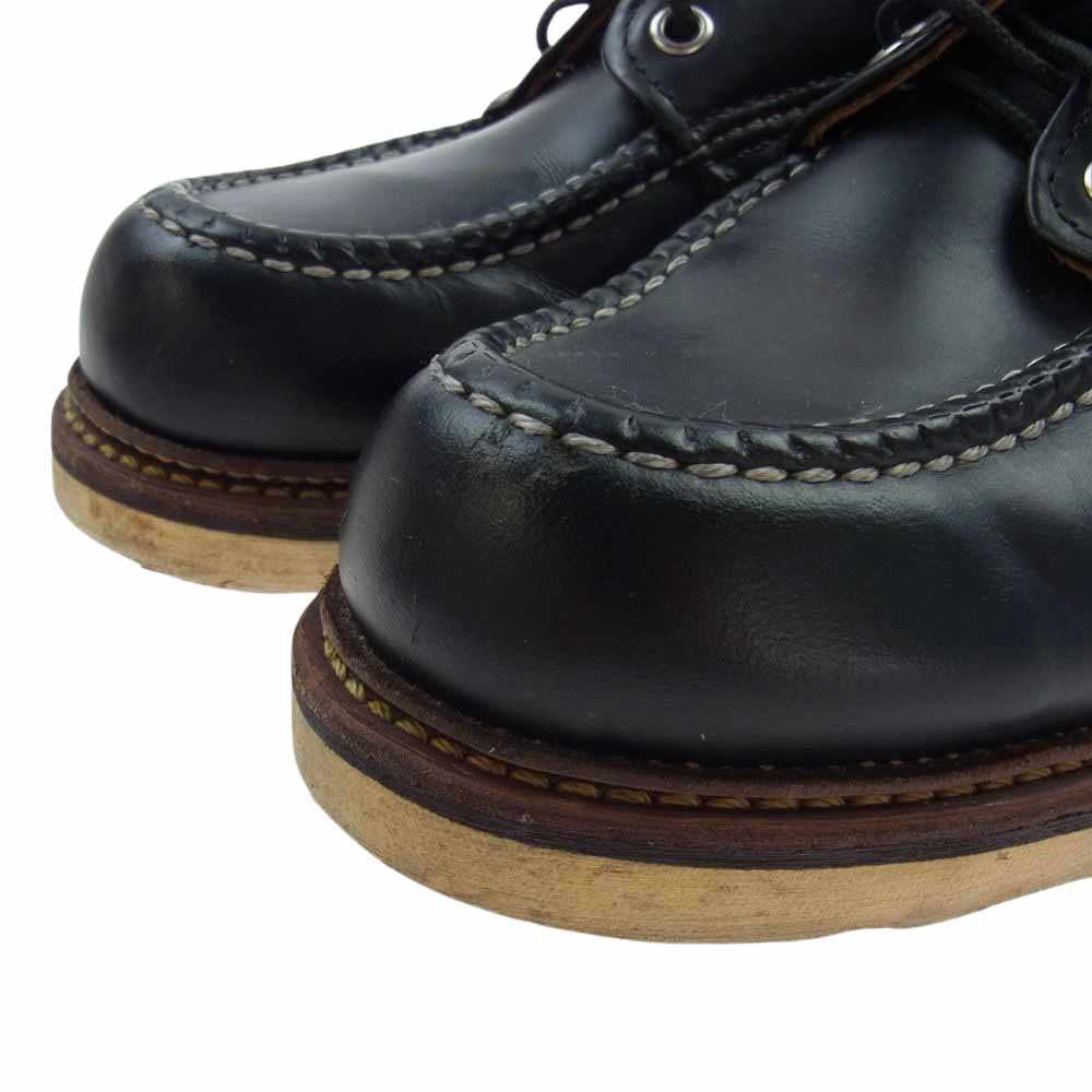 RED WING レッドウィング 8106 羽タグ CLASSIC OXFORD クラシック オックスフォード モックトゥ ワーク ブーツ ブラック系 25.5cm【中古】