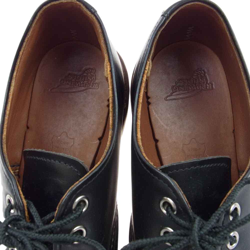RED WING レッドウィング 8106 羽タグ CLASSIC OXFORD クラシック オックスフォード モックトゥ ワーク ブーツ ブラック系 25.5cm【中古】