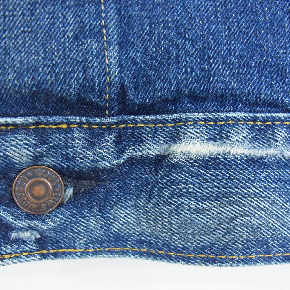 Levi's リーバイス 70557-0006 USA製 バレンシア製 ビックE ボタン デニム ジャケット インディゴブルー系 36【中古】