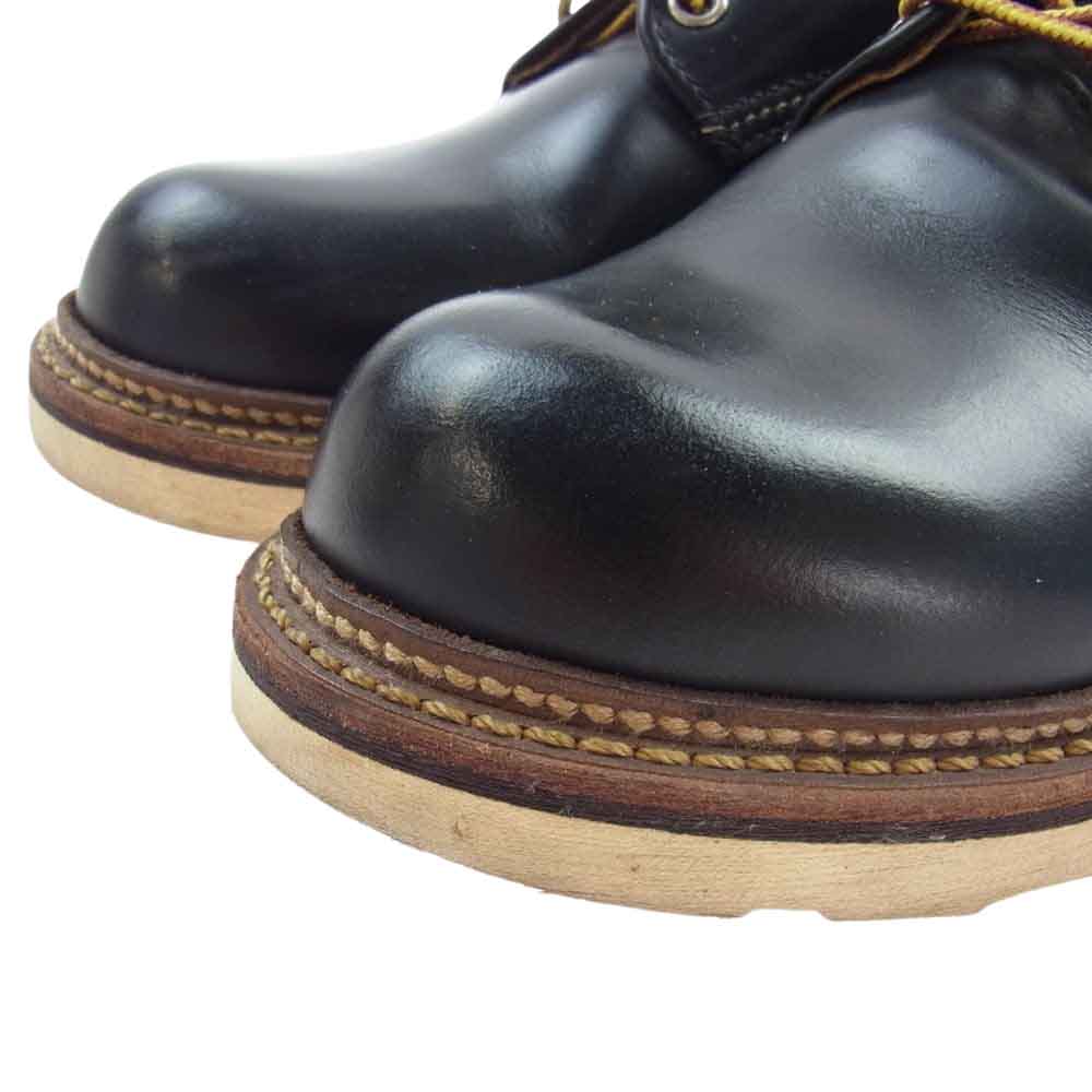 RED WING レッドウィング 8002 WORK OXFORD ROUND TOE ワーク オックスフォード ラウンドトゥ ブーツ ブラック ブラック系 25.5cm【中古】