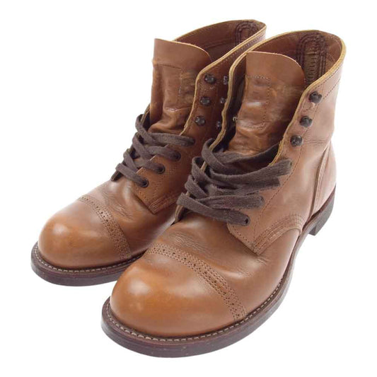 RED WING レッドウィング 8011 羽タグ IRON RANGE MANSON アイアン レンジ マンソン ワーク ブーツ ブラウン系 26.5cm【中古】