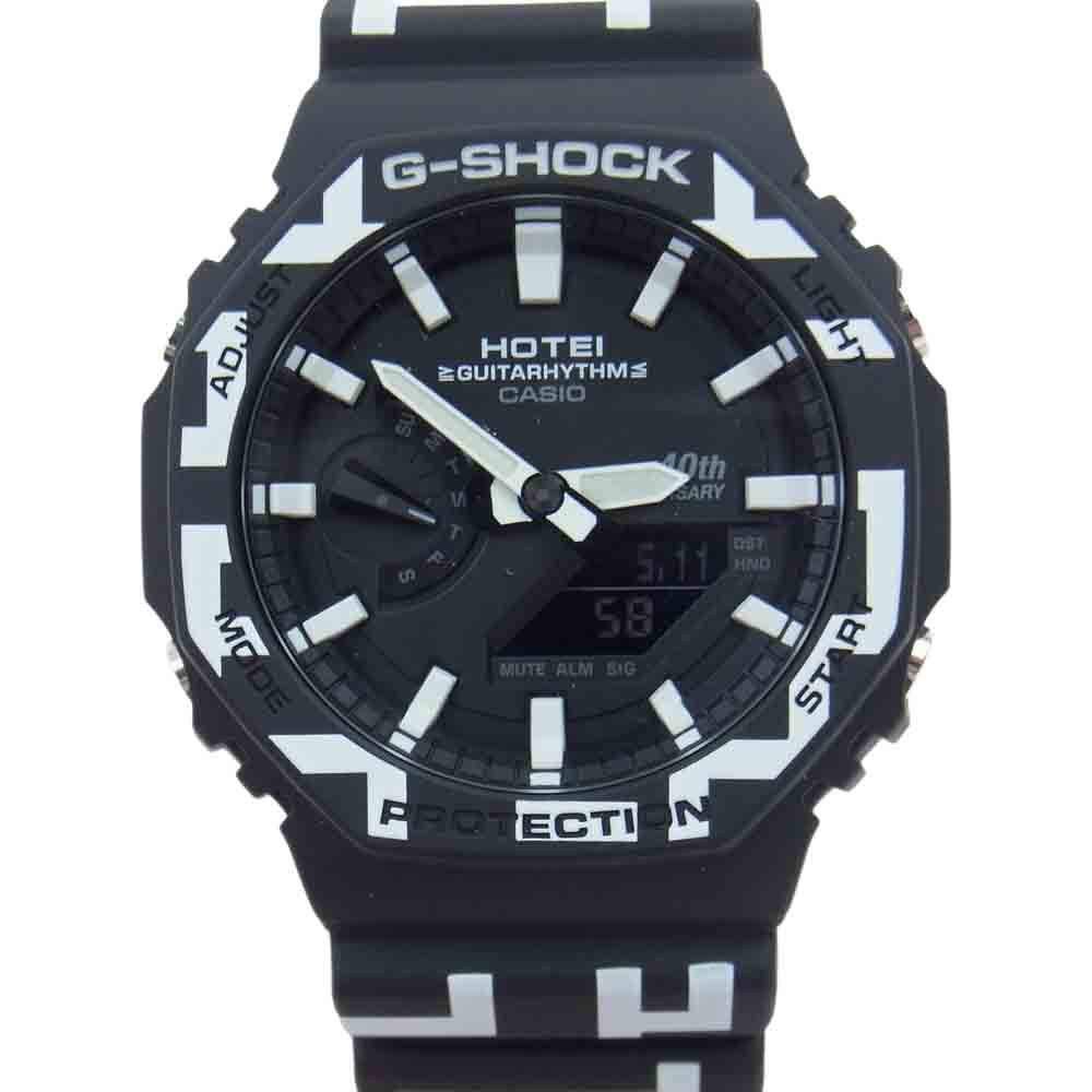 G-SHOCK ジーショック GA-2100HT-1AJR HOTEI 40th ANNIVERSARY GUITARHYTHM MODEL 布袋寅泰 コラボモデル クォーツ 腕時計 ブラック系【新古品】【未使用】【中古】