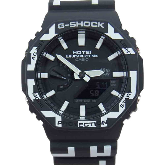 G-SHOCK ジーショック GA-2100HT-1AJR HOTEI 40th ANNIVERSARY GUITARHYTHM MODEL 布袋寅泰 コラボモデル クォーツ 腕時計 ブラック系【新古品】【未使用】【中古】