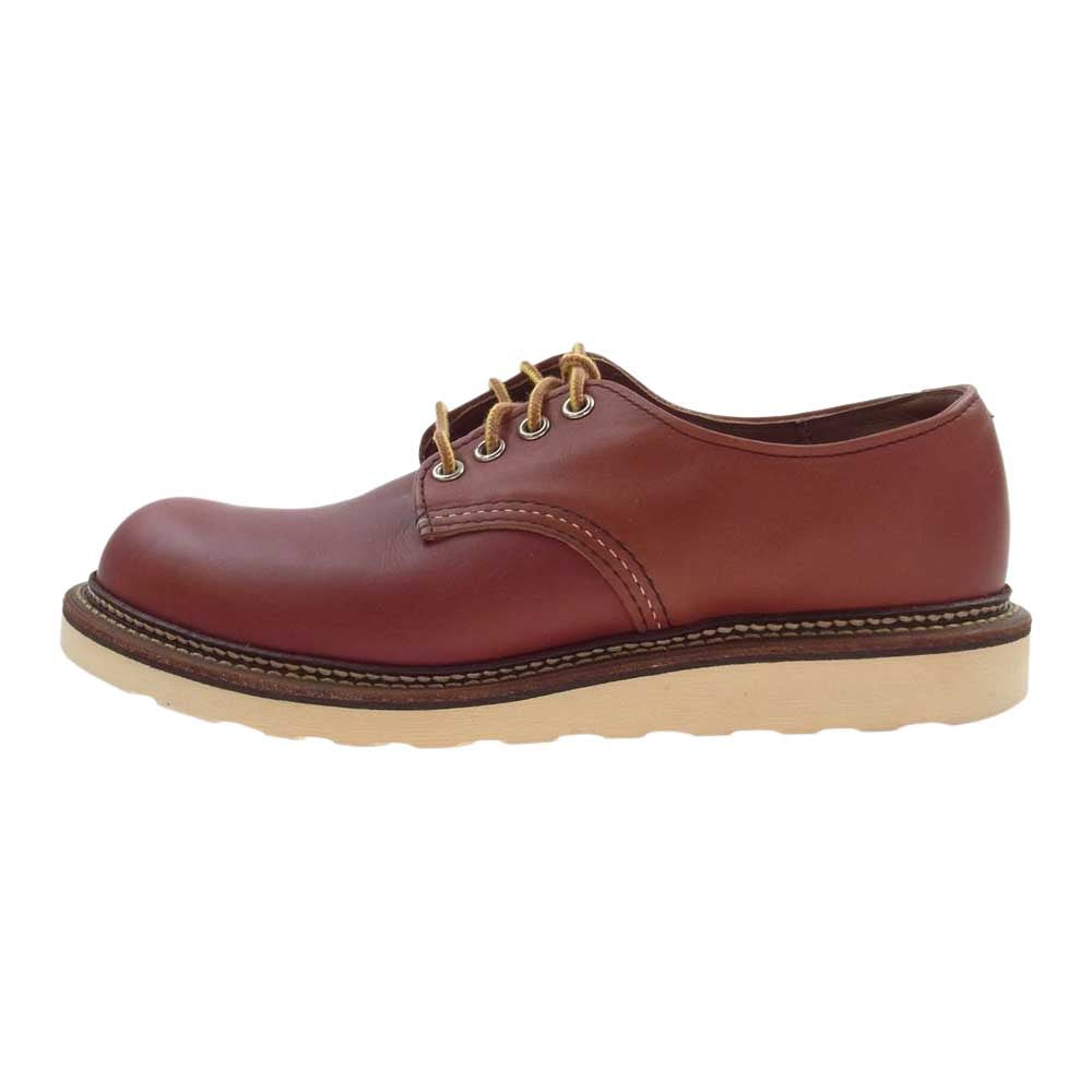RED WING レッドウィング 8001 WORK OXFORD ROUND TOE ワーク オックスフォード ラウンドトゥ ブーツ オロラセット ブラウン系 25.5cm【中古】