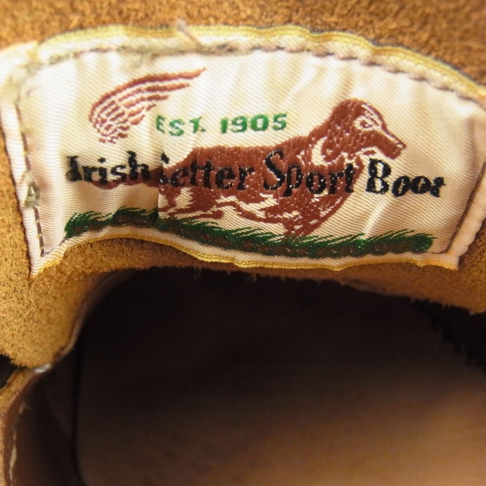 RED WING レッドウィング 9894 茶芯 犬タグ Irish Setter WORK OXFORD Black Klondike アイリッシュ セッター ワーク オックスフォード ブラック クロンダイク ワーク ブーツ ブラック系 8D【中古】