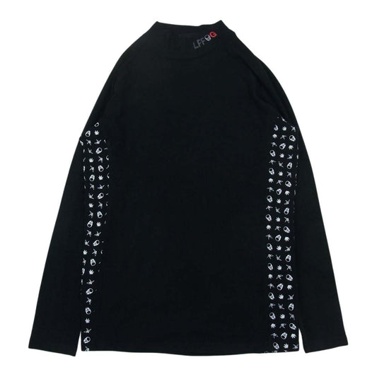 1piu1uguale3 ウノピュウノウグァーレトレ GRT163 ARN027 113 GOLF ゴルフ lucien pellat-finet golf ルシアンペラフィネ LPF GOLF RAGLAN L/S UV INNER  ブラック系 5【中古】