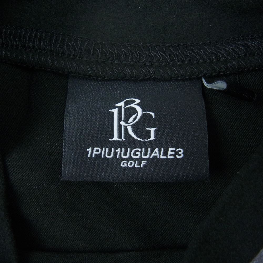 1piu1uguale3 ウノピュウノウグァーレトレ GRT163 ARN027 113 GOLF ゴルフ lucien pellat-finet golf ルシアンペラフィネ LPF GOLF RAGLAN L/S UV INNER  ブラック系 5【中古】