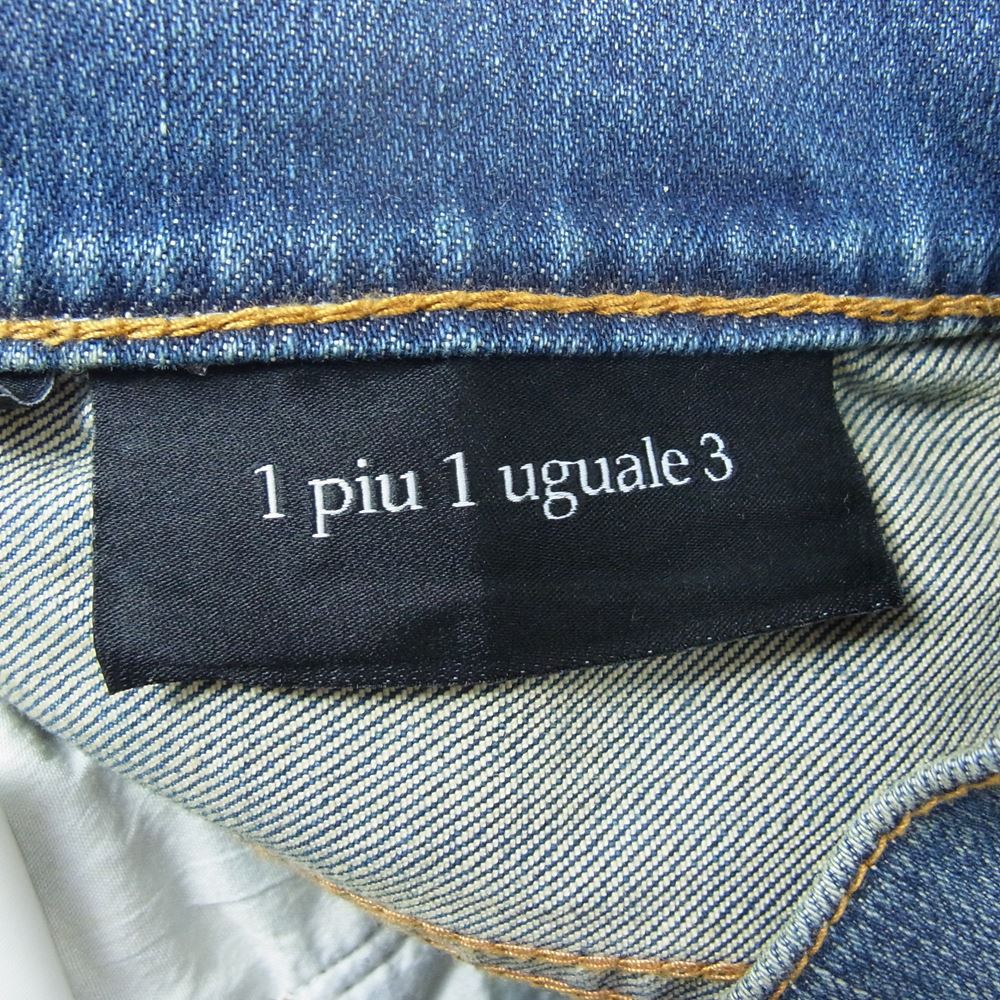 1piu1uguale3 ウノピュウノウグァーレトレ MRP397 CTU198 9 TAPERED BANDANA DENIM テーパード バンダナ デニムパンツ インディゴブルー系 4【中古】